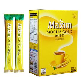 Maxim Mocha Gold Mild Korean Instant Coffee Mix 100pcs