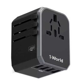 Momax 1-World Type C + 4 USB AC Travel Adapter