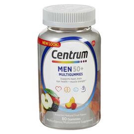 Centrum Multi Gummies Men 50+ Fruit Flavors 80 Count