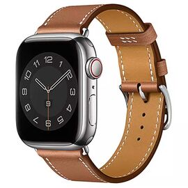 WiWU Genuine Leather Attelage Watch Band for iwatch Brown