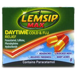 Lemsip Max Daytime Cold & Flu Relief 8 Capsules