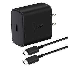 Samsung 45W PD Adapter with USB-C to USB-C 5A Cable