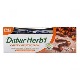 Dabur Herb'l Cavity Protection Clove Tooth Paste With Free Tooth Brush 150g