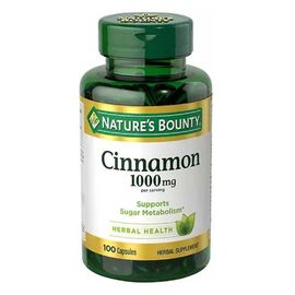 Nature’s Bounty Cinnamon 1,000mg 100 Capsules