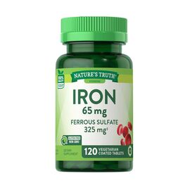 Nature’s Truth Iron 65mg Ferrous Sulfate 325mg 120 Tabs