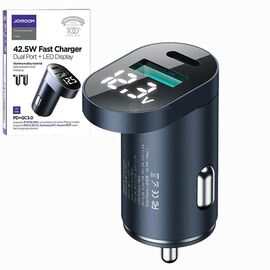 Joyroom C-A17 Dual Port Fast Car Charger with LED Display 48W