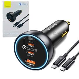 Baseus Qualcomm Quick Charge 2C+U With 100w Type-C Cable 160W Car Charger