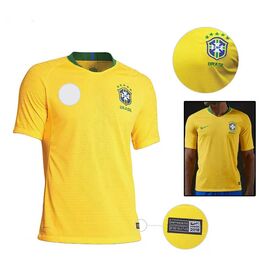 Word Cup Short Sleeve Brazil Home Jersey 2018