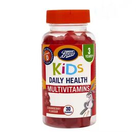 Boots Kids Daily Health Multivitamins Strawberry Flavour 30 Gummies