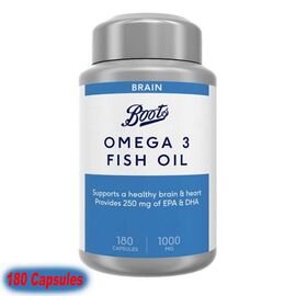 Boots Omega 3 Fish Oil 1000mg 180 Capsules