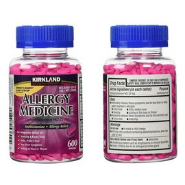 Kirkland Signature Allergy Medicine 25mg 600 Tablets