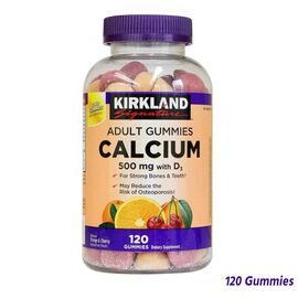 Kirkland Signature Calcium 500 mg with D3 120 Gummies