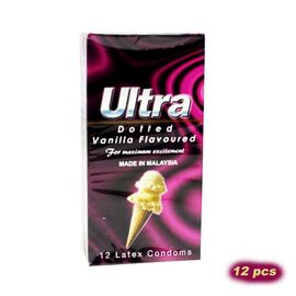 Ultra Dotted Vanilla Flavoured Condoms 12pcs