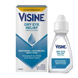 Visine Dry Eye Relief Lubricant Eye Drops 30ml