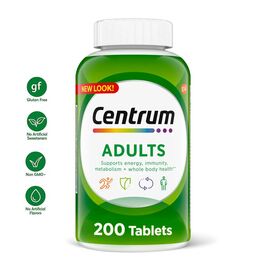 Centrum Adults Multivitamin & Multimineral Supplement 200 Tablets