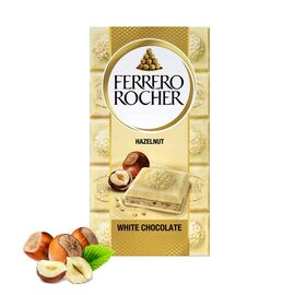 Ferrero Rocher White Chocolate Bar With Hazelnut 90g