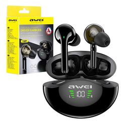 Awei T12P TWS Dual Dynamic Driver Bluetooth Earbuds