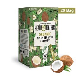 Heath & Heather Organic Green Tea with Coconut 20 Bags