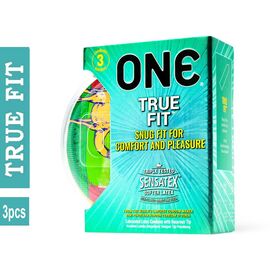 One True Fit Comfort Condoms 3pcs