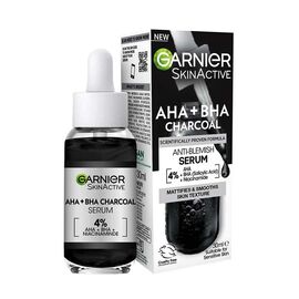 Garnier Skinactive AHA+BHA Charcoal Anti-Blemish Serum 30ml