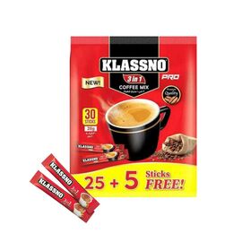 Klassno Coffee Mix 3 in 1 Instant Coffee 30 Sticks 600g