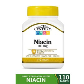 21st Century Niacin 100mg 110 Tablets