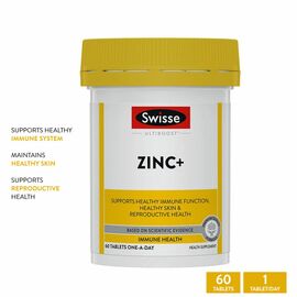 Swisse Ultiboost Zinc+ Tablets 60ct