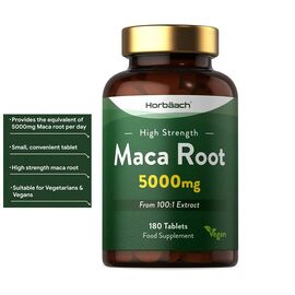 Horbaach 5000mg Maca Root 180 Tablets