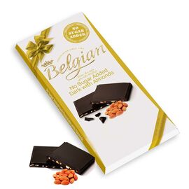 Belgian Dark with Almonds Chocolate 100g