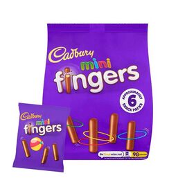 Cadbury Mini Fingers Biscuits 6 Bag