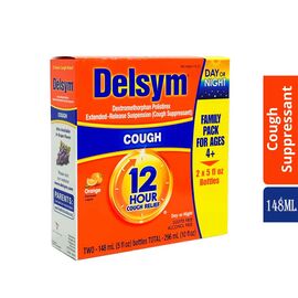 Delsym Cough Relief Twin Pack 148ml