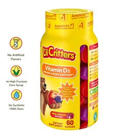 L'il Critters Vitamins D3 60 Gummies