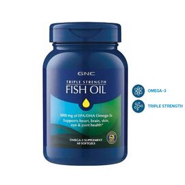 GNC Triple Strength Omega 3 Fish Oil 1000mg 60 Softgels