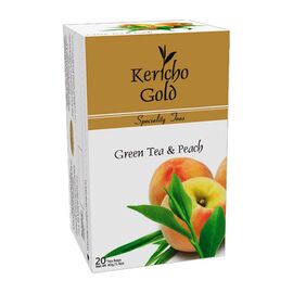 Kericho Gold Green Tea & Peach Tea Bags 20pcs