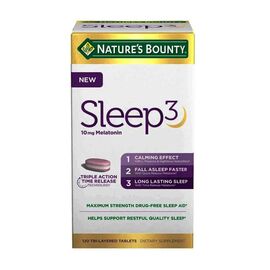 Nature's Bounty Sleep 3 10mg Melatonin 120 Tablets