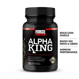 Force Factor Alpha King Testosterone Booster 30 Capsules