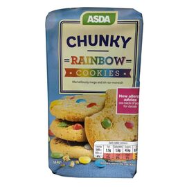ASDA Chunky Rainboe Cookies 144g