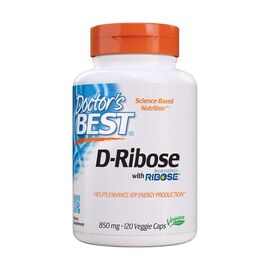 Doctor's Best D-Ribose with BioEnergy Ribose 850mg Vegan 120 Capsules