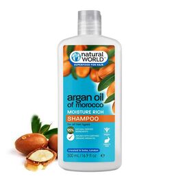 Natural World Argan Oil Morocco Moisture Rich Shampoo 500ml