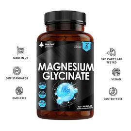 New Leaf Magnesium Glycinate 1040mg 120 Capsules