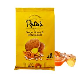 Relish Ginger, Honey & Oats Cookies 252g