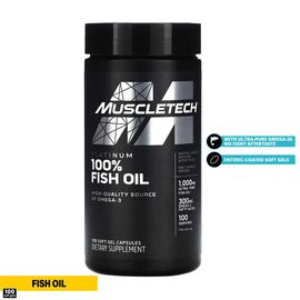 Muscletech 100% Fish Oil High Quality Omega-3 100 Tablets