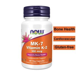 Now MK-7 Vitamin K-2 100mcg 60 Tablets