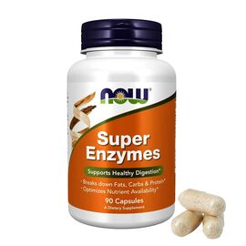 Now Super Enzymes Supports Healthy Digestion 90 Capsules