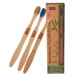 XOC Xpel Oral Care Bamboo Toothbrush 3pcs