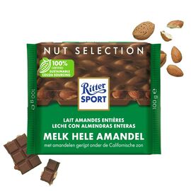 Ritter Sport Whole Almond Milk Chocolate 100g
