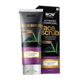WOW Activated Charcoal Face Scrub 100ml