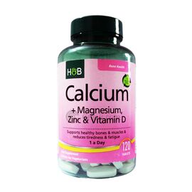 Holland & Barrett Calcium + Magnesium 120 Tablets