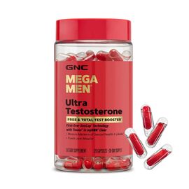 GNC Mega Men Ultra Testosterone Booster Capsules
