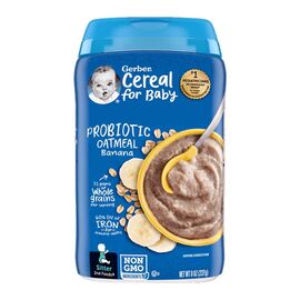 Gerber Oatmeal Banana Probiotic Cereal 227g